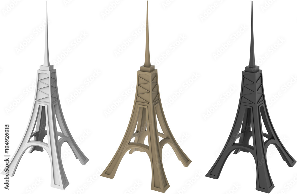 illustration of the three towers illustration of the three towers