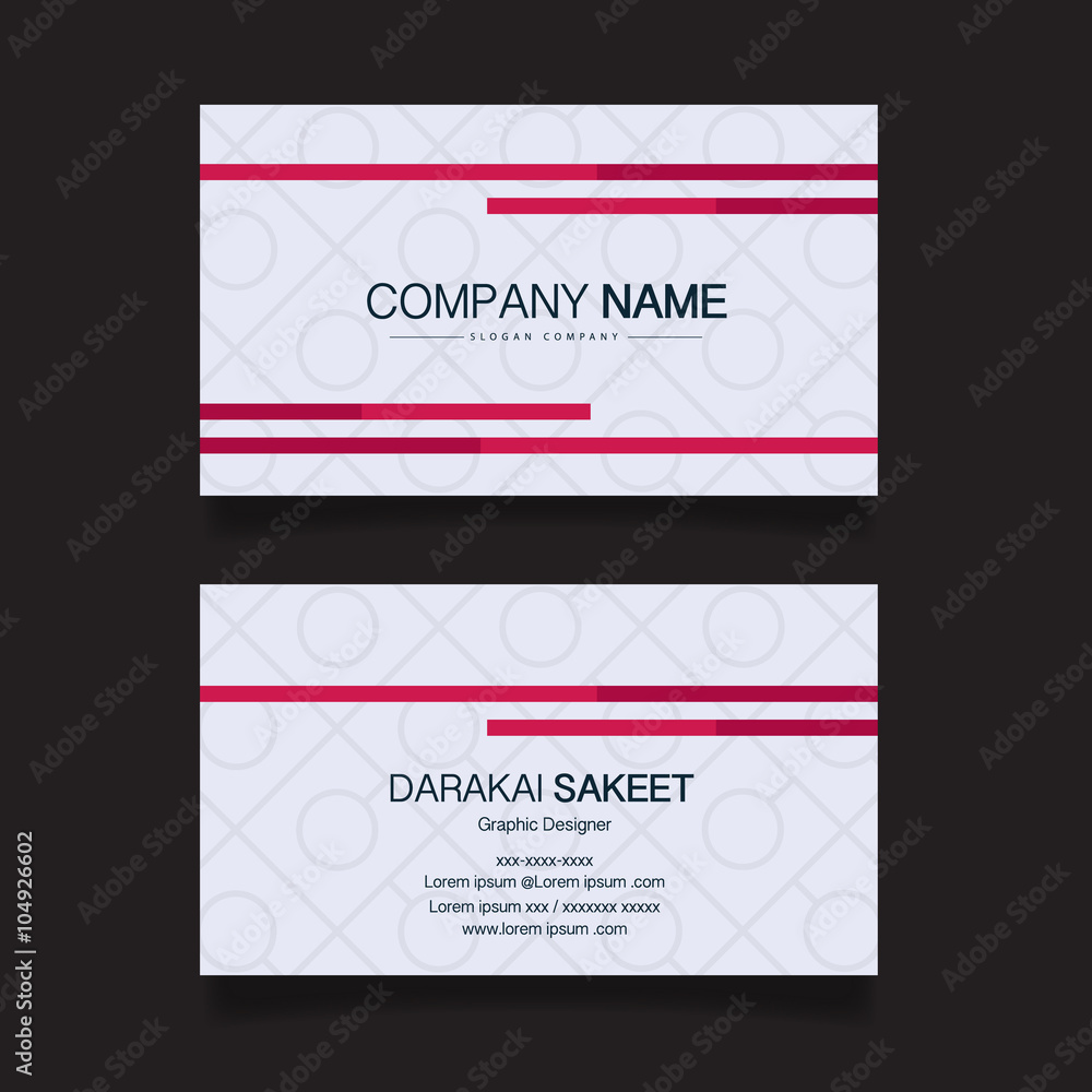 Fototapeta premium Modern business card template.