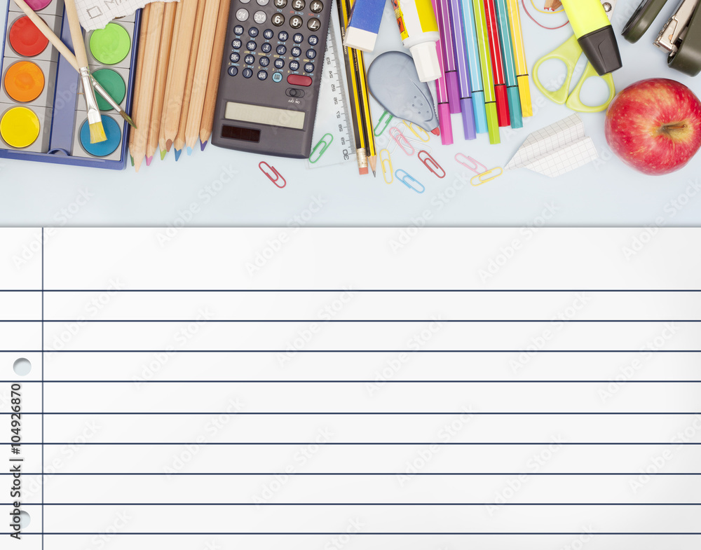 School Office Supplies Stock Photo Adobe Stock