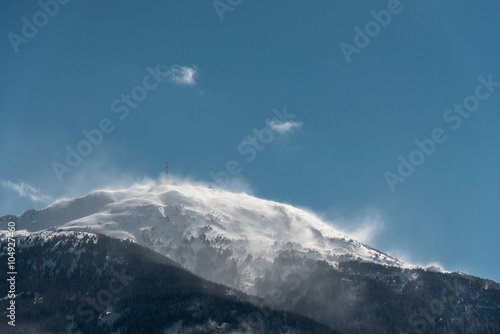 Patscherkofel im Schneesturm