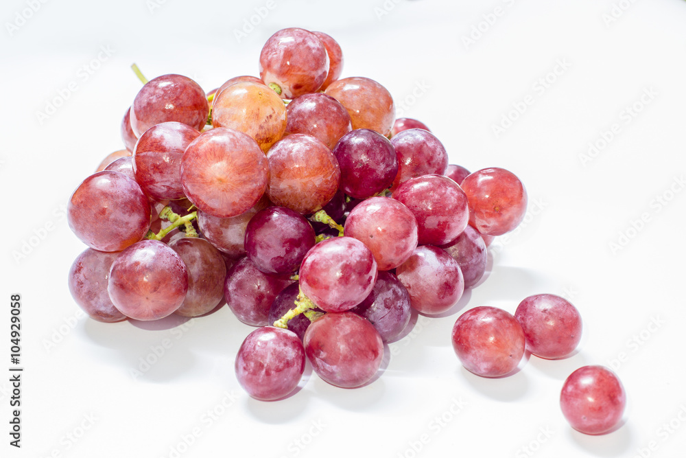 Fototapeta premium A bunch of fresh red grapes