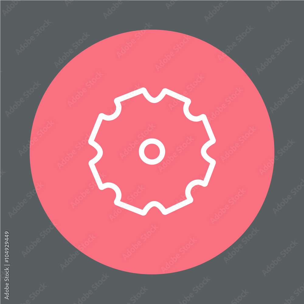 Settings Button Icon Line Design Settings Button Icon Line Design