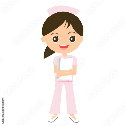 資料を持つ看護師