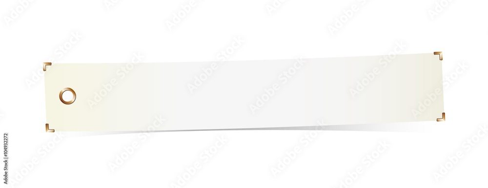 blank paper label with gold corners blank paper label with gold corners