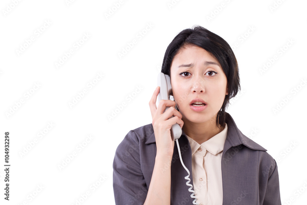 frustrated businesswoman on phone frustrated businesswoman on phone