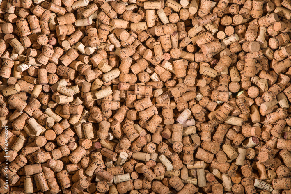 texture di tappi in sughero da vino Stock Photo