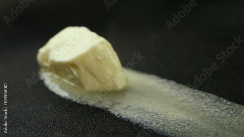 Melting butter in the pan