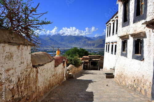 Tibet - Gasse in Lhasa