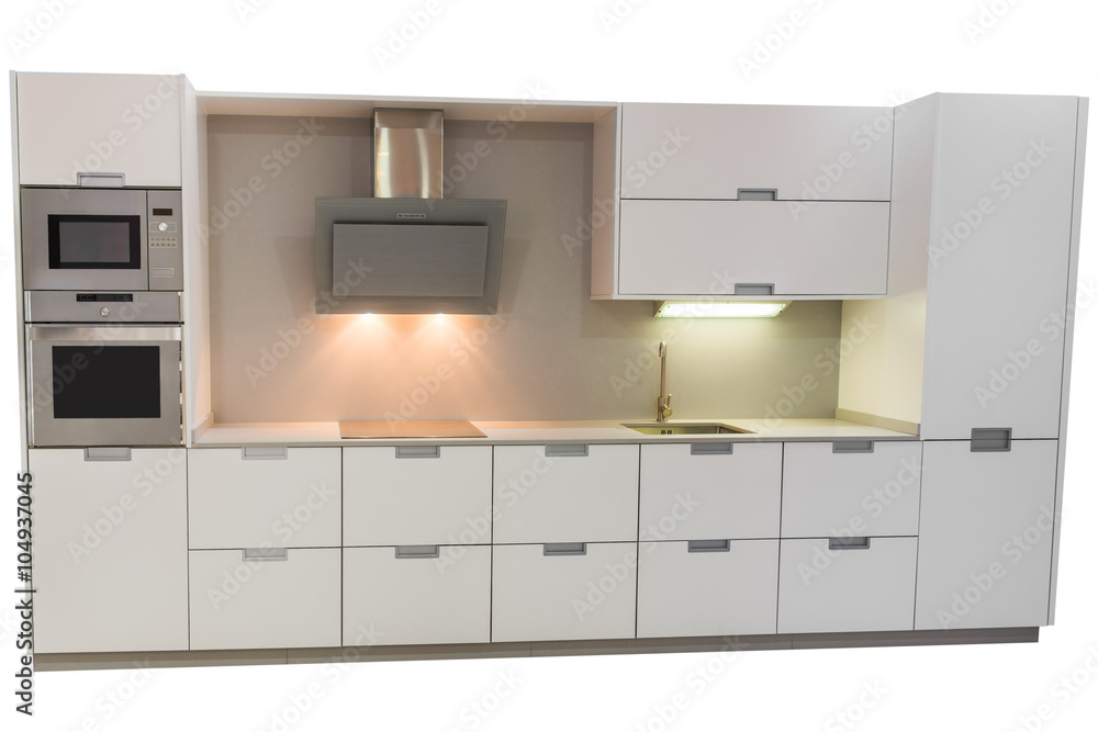 Fototapeta premium kitchen furniture isolated on a white background