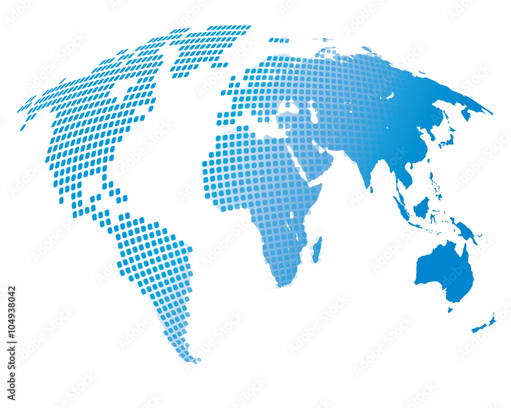 Stylized image of the world map Stylized image of the world map