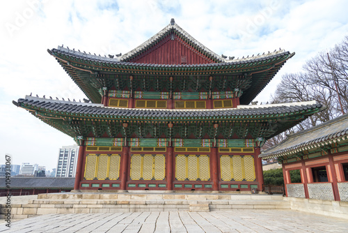 Architectural detail - Korean Tradition Wooden Window from Chang