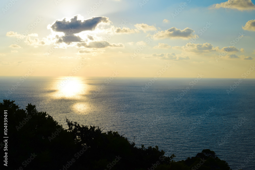 Sunset at Keri's Lighthouse, Zakynthos, Greece