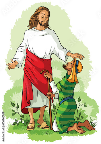 Miracles of Jesus Christ. Jesus healing a lame man