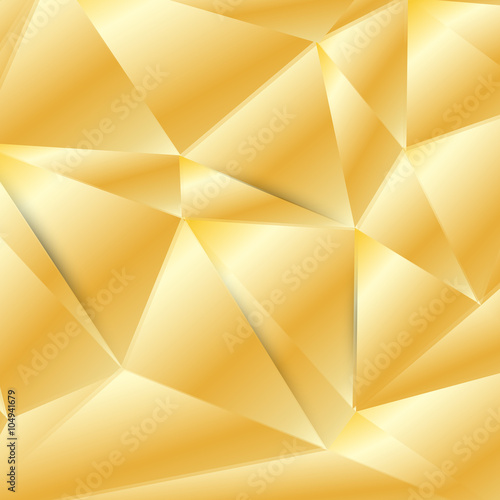 Vector abstract geometric gold background. 