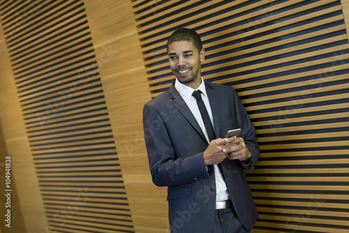 Handsome young black man wi...