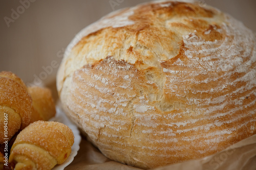 bread Ciabatta, fresh tasty beard homemade photo