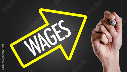 Принти на полотні Hand writing the text: Waves