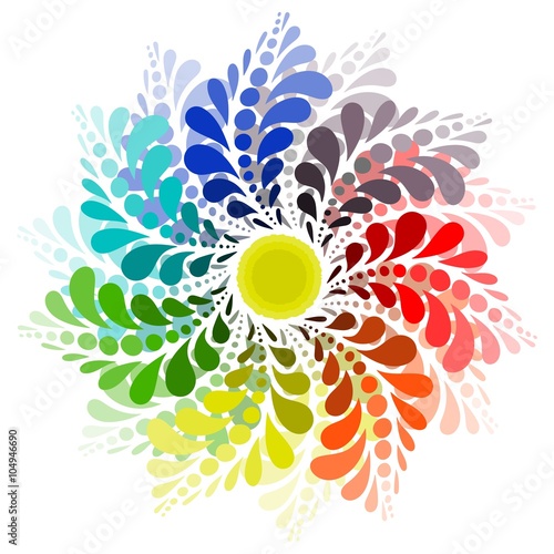 Rainbow flower