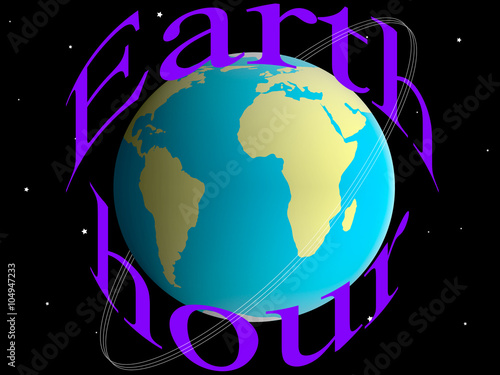 illustration of earth hour