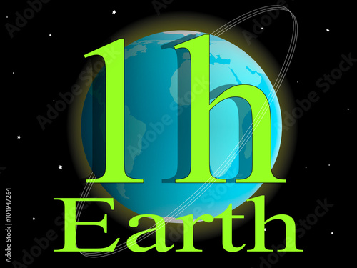 illustration of earth hour