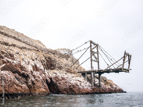 Abandoned pier in Islas Ballestas