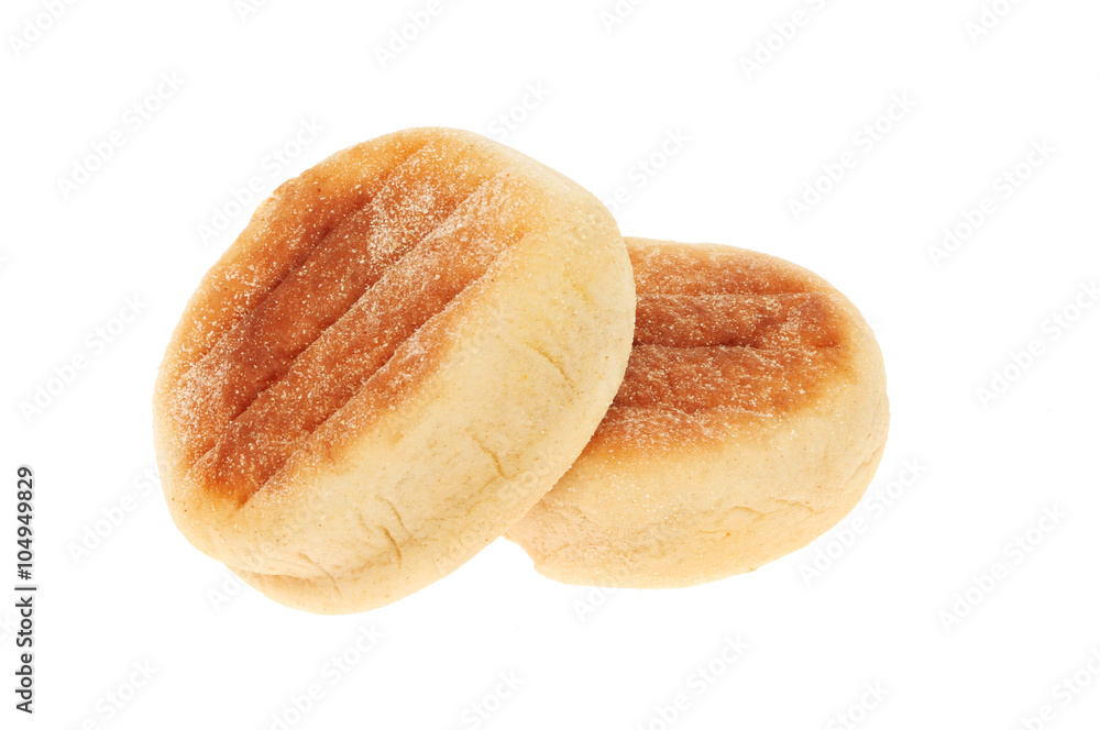 English muffins isolated English muffins isolated