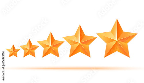 Five 3d gold stars premium. The best reward