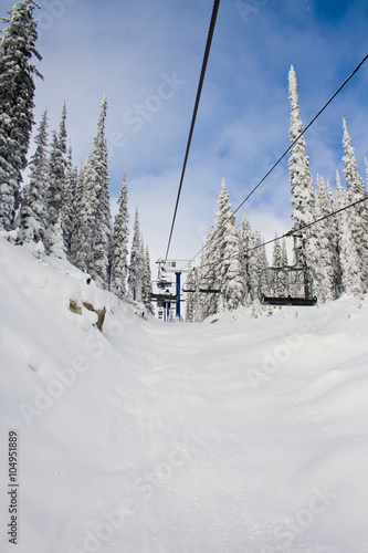 ski resort chairlift view © Chris Gardiner