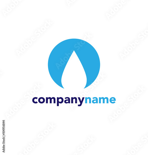 Fototapeta Naklejka Na Ścianę i Meble -  water abstract logo sign Branding Identity Corporate logo design template Isolated on a white background