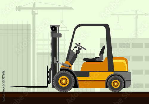 Compact forklift industrial crane