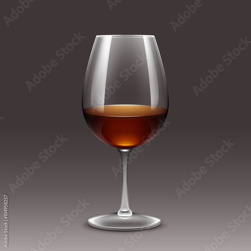 Wine Glass Vector Isolated Transparent