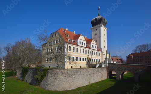 Schloss Delitzsch am Beginn des Frühlings photo