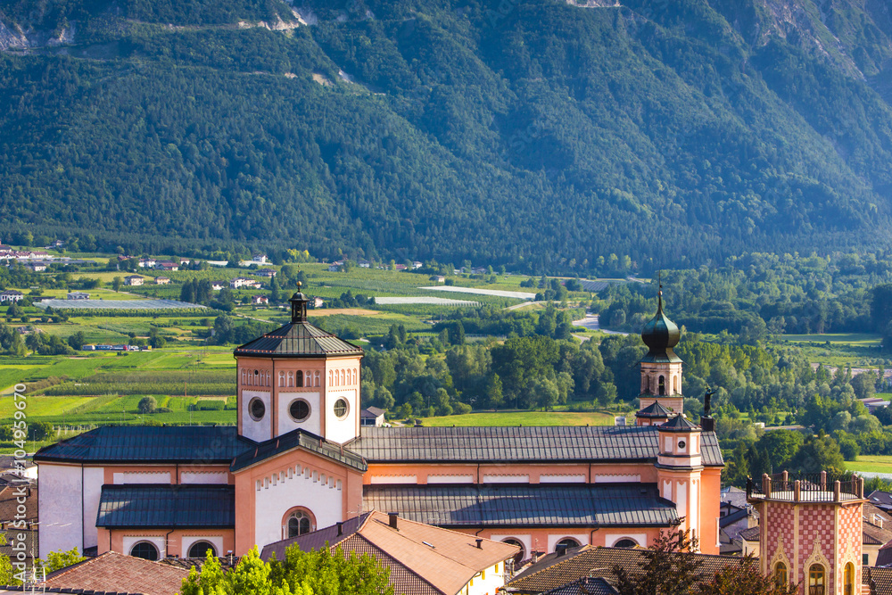 Pfarrkirche des Erlösers, Church of the Holy Redeemer, Levico Terme, Trentino, Italien