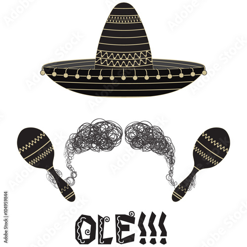 Fiesta Sombrero ole / This Mexican sombrero celebrates Mexican music, ole!!!