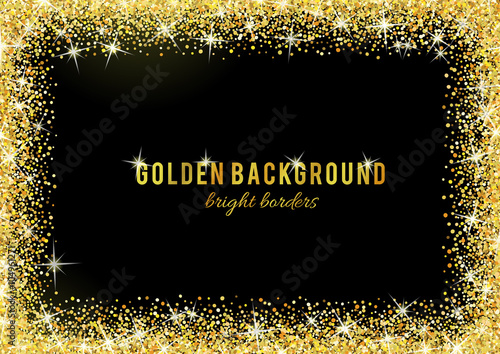 Gold glitter texture with sparkles