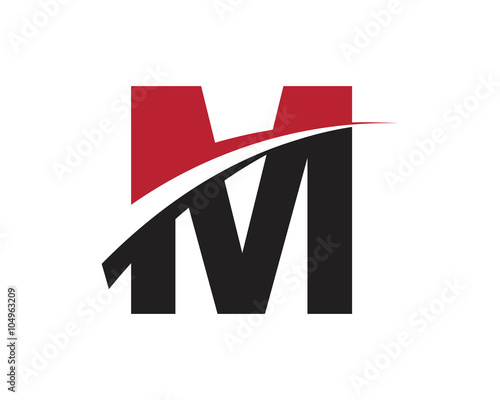 M red letter swoosh logo