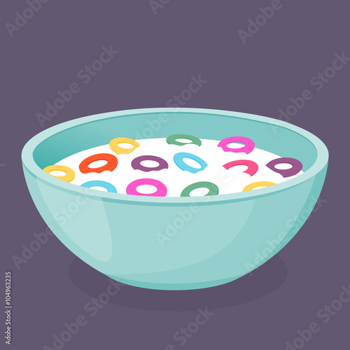 Bowl of Cereal With Milk