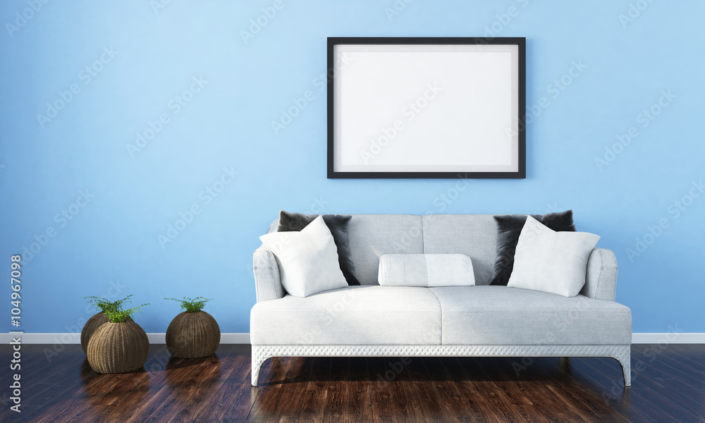 Fototapeta premium Modern bright interior . 3D render