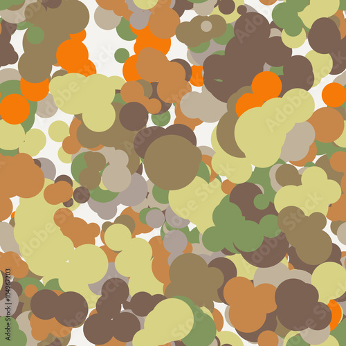 Vector seamless pattern of colored circles