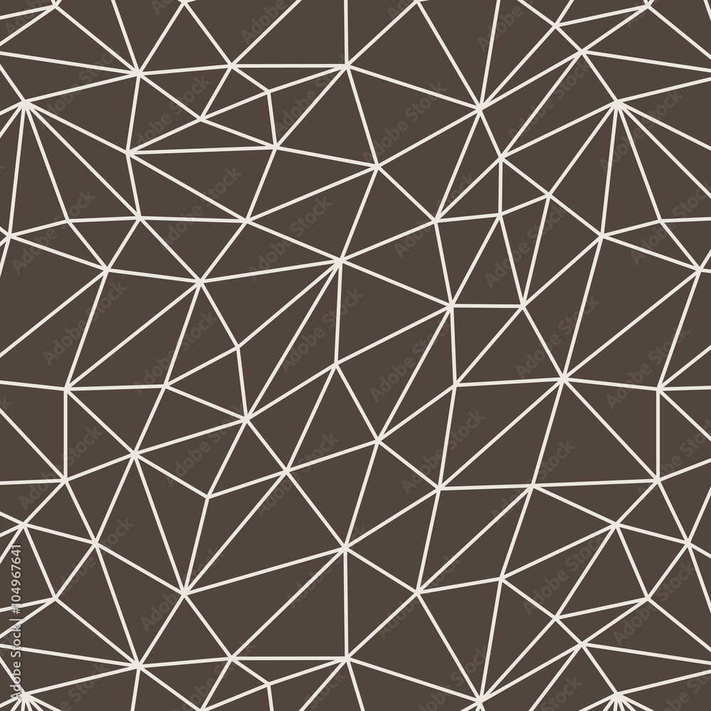 Vector seamless pattern of polygonal lines in a network
