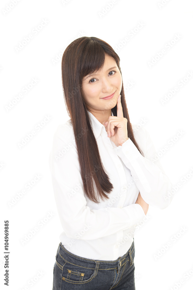 微笑む女性 微笑む女性