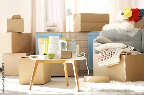 Packed household goods for ...