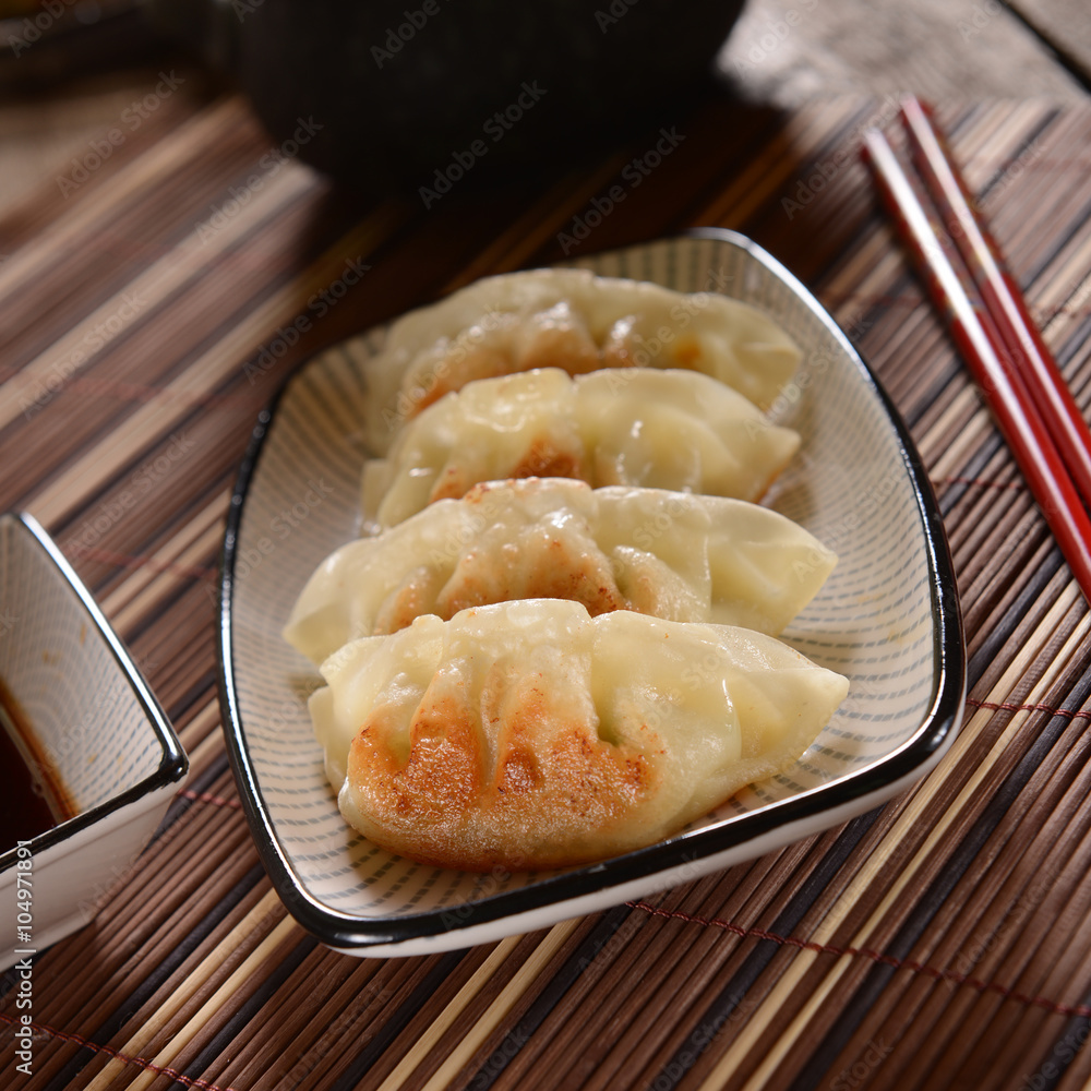 Japanese gyoza dumplings Japanese gyoza dumplings