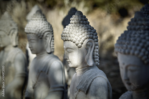 Fotografia Meditating Buddha Statues