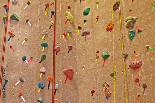 Routes Set for an Indoor Climbing Competition