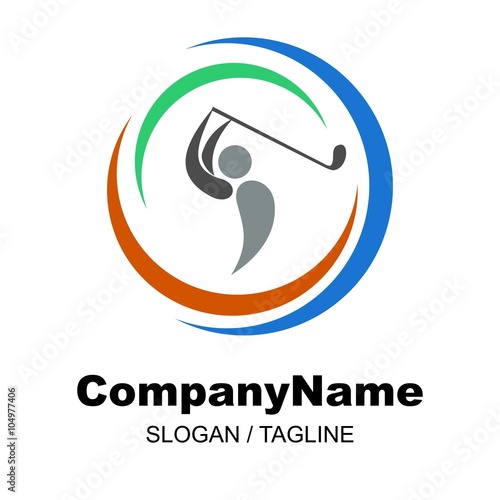 golf logo icon Vector