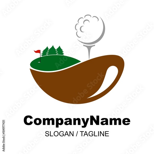 golf logo icon Vector