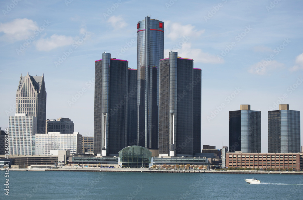 Fototapeta premium Detroit, Michigan Skyline