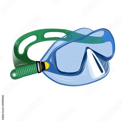 Underwater mask vector
