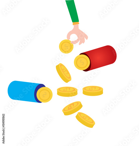 Medicines with money inside